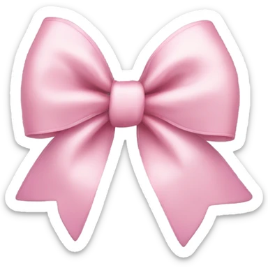 big light pink bow  sticker