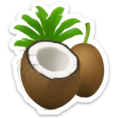 Mauritius with coconut  sticker