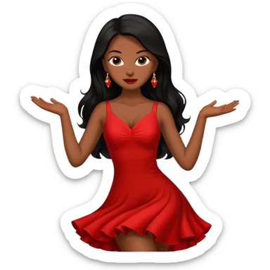 tango dancing woman emoji profile photo sticker