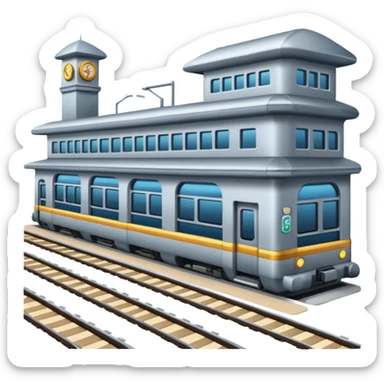 train station sticker