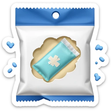 powdered medicine packet sticker