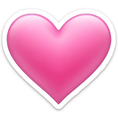 pink heart  sticker