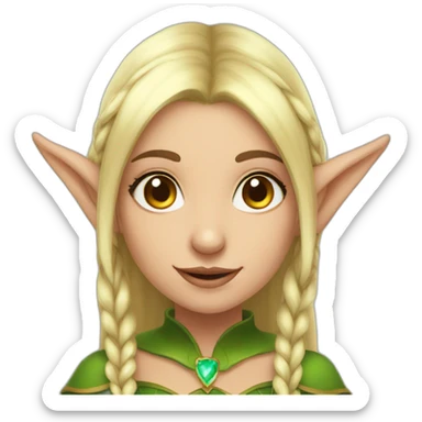 elf girl arven sticker