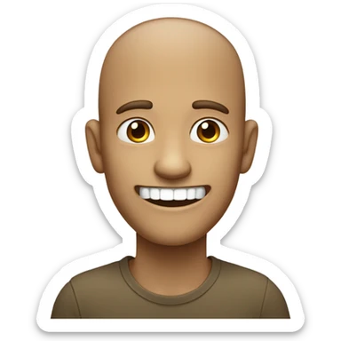 Man missing a tooth sticker