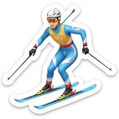 Xc ski olympic 50k sticker