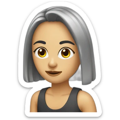 Cara silbando sticker