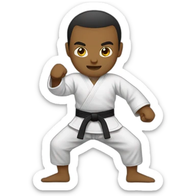 Martial arts sticker