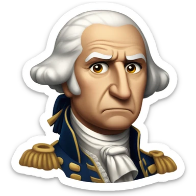 george washington angry sticker