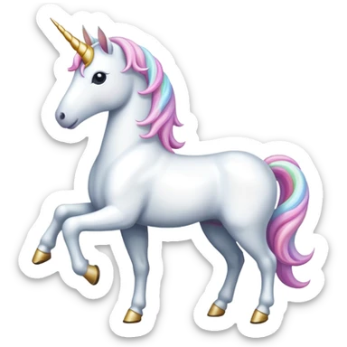 unicorn standing sticker