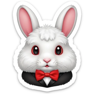 Coelho de laço sticker