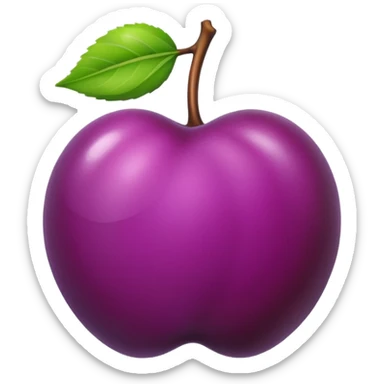 plum sticker