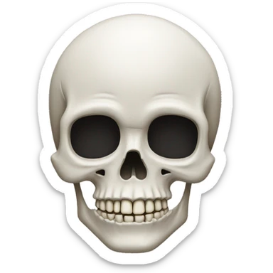Skull sticker