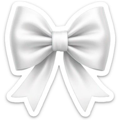 white bow sticker