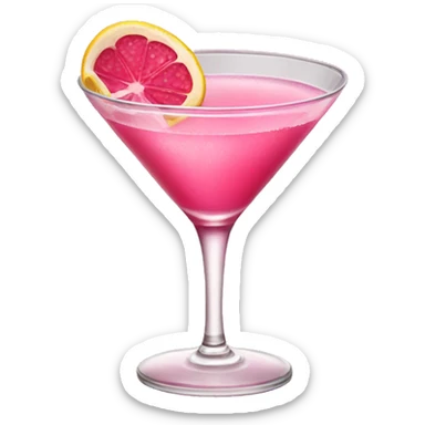 pink cosmopolitan drink sticker