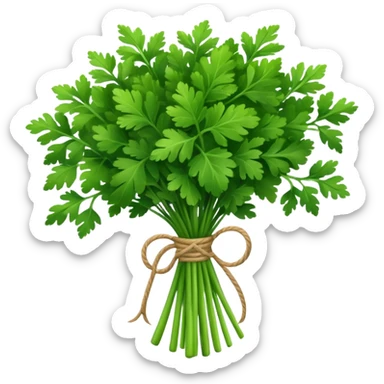 parsley herb bouquet sticker