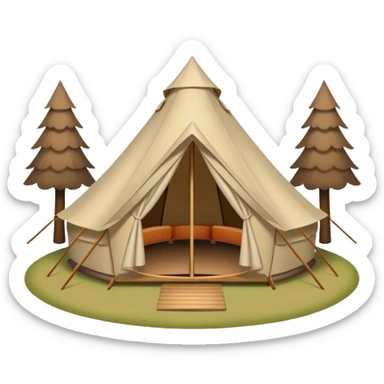 glamping sticker
