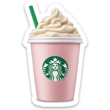 Light pink coffee Starbucks  sticker