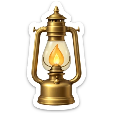 oil lamp light sticker