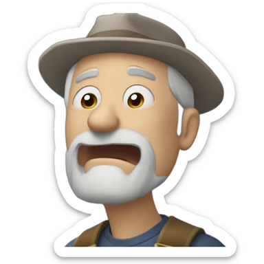 Old man yells at jira Old Man Yells At Clouds sticker