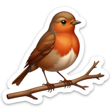 Robin bird sticker