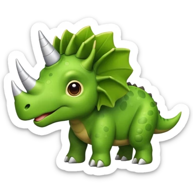 Triceratops emoji  sticker