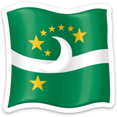 Azad jamu Kashmir flag sticker