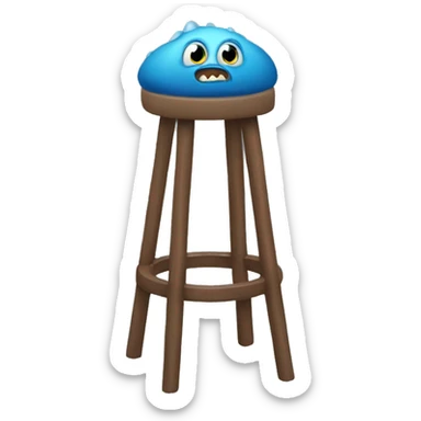 Monster barstool sticker