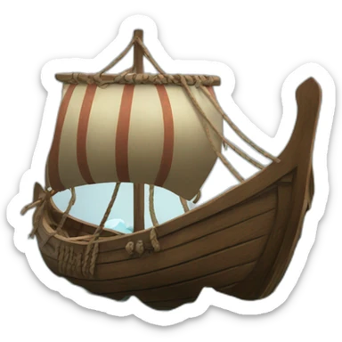 vikings's boat sticker