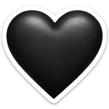 black grunge heart sticker