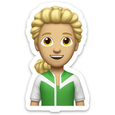 joueur de tennis blond sticker