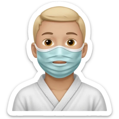 spa facemask boy sticker