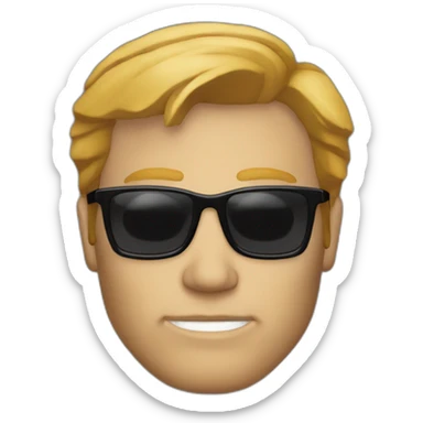 David-Caruso-shades sticker