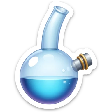 Bubble pipe made of quartz sticker