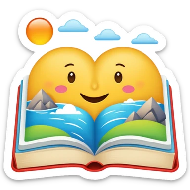 a story picture book sticker