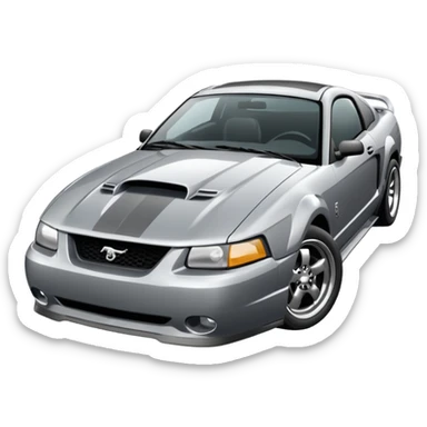 Grey 2003 mustang gt emoji sticker