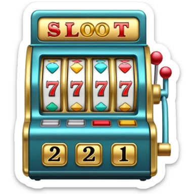 Slot machine sticker