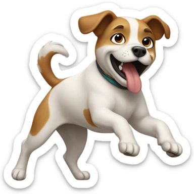 Dog dancing  sticker