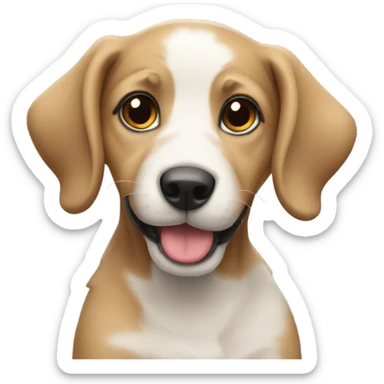 Christmas puppy sticker