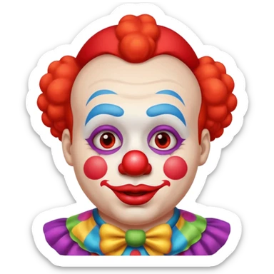 pregnant man clown emoji sticker