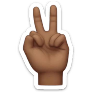 Heartbreak Hand sign sticker