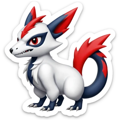 Zangoose-Salandit-Absol-fusion sticker