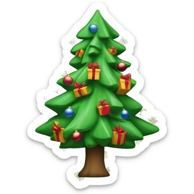 Present tree Christmas  sticker