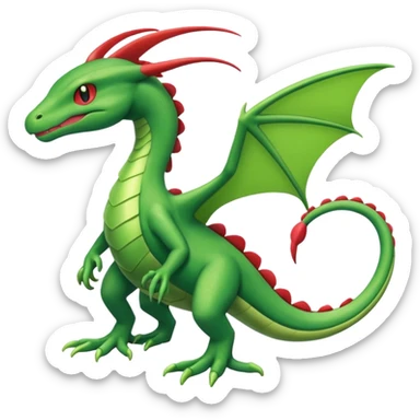 Helioptile-Flygon-Grovyle-fusion (full body) sticker