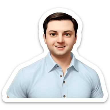 smiling boy outdoors in shirt sticker