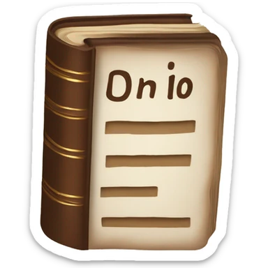 Biblia en color marron sticker