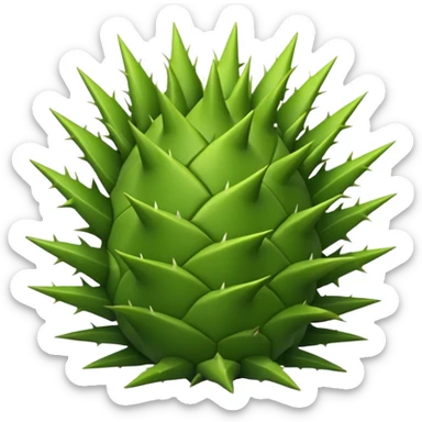an emoji with thorns sticker