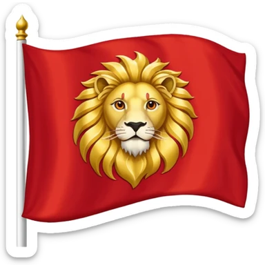 Sun and lion flag of Iran sticker