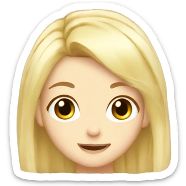 Super cute anime blond girl  sticker