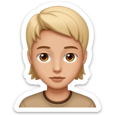 Que no cambie loa rasgos faciales para nada sticker