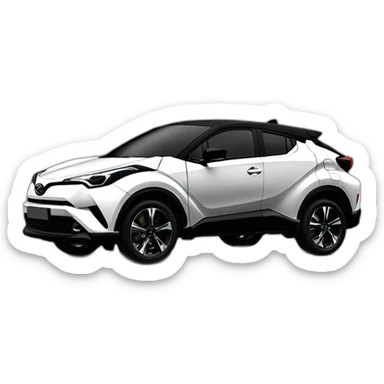 Toyota chr noire sticker